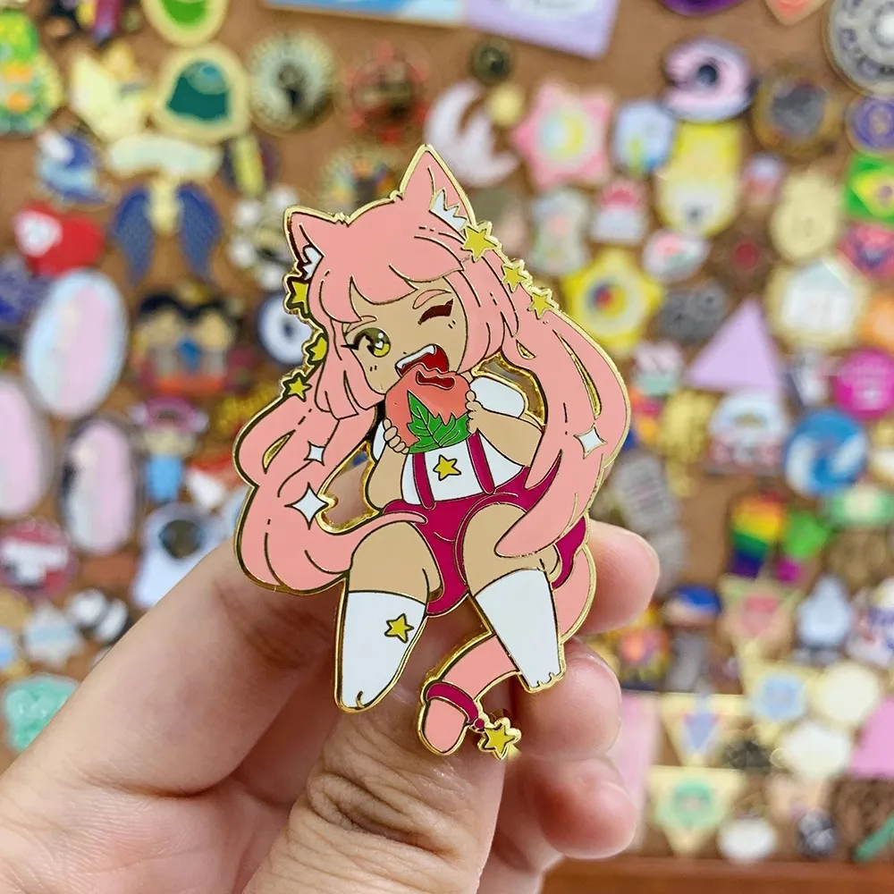 

Cute Beautiful Girl Moon Hard Enamel Pins Collect Magic Crystal Metal Cartoon Sailor Moon Brooch Backpack Collar Lapel Badge