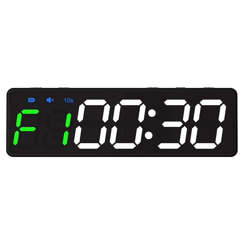 

Gym Timer, Countdown/Up Stopwatch USB Rechargable,Portable For Workout Home Gym Garage Fitness