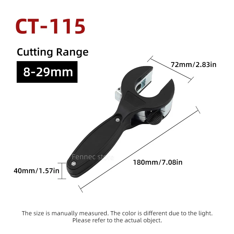

Нож для резки труб с храповым механизмом 8-29 мм, нержавеющая сталь, медь, алюминий, ножницы с храповым механизмом, ручные инструменты для резки шланга, универсальный CT-115