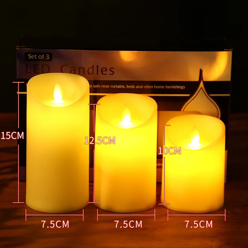 Moving Wick Led Candles with Flickering Flame Battery Powered Led Tea Light Electronic Fake Candle for Party Wedding Table Decor images - 6