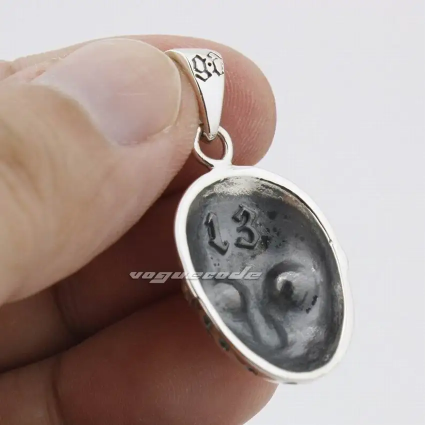 CZ Stone Eyes Стерлингового Серебра 925 пробы Хэллоуин Джейсон Хоккей Подвеска Байкер