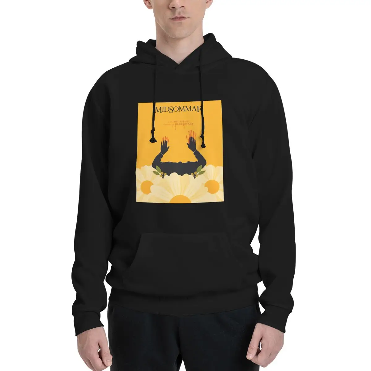 

Yellow Flowers Polyester Hoodie Men's Women's Sweater Size XXS-3XL