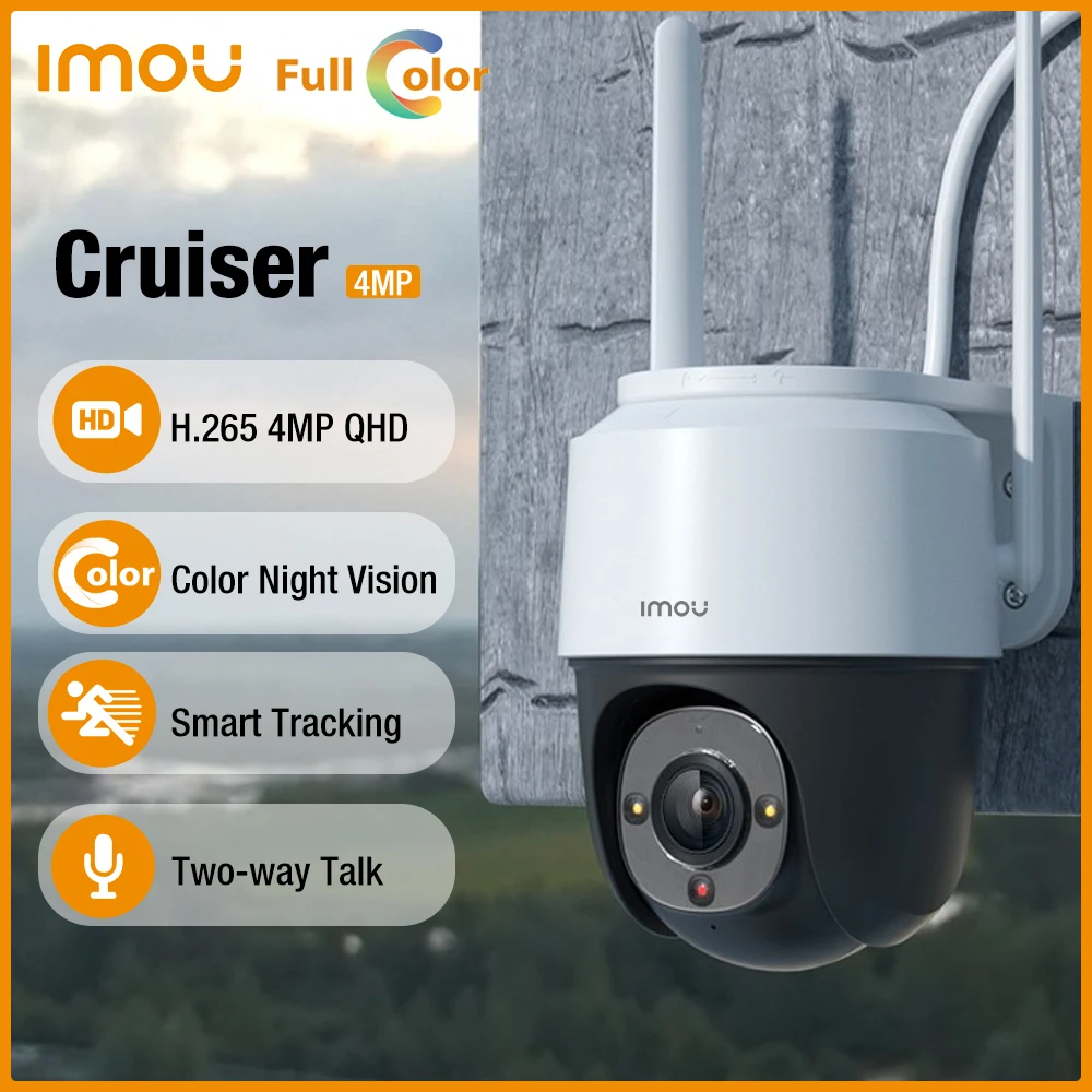 

Dahua Imou Cruiser 4MP PTZ Outdoor IP Camera Full-Color Night Vision Built-in Wifi AI Human Detection Weatherproof Two-Way Talk