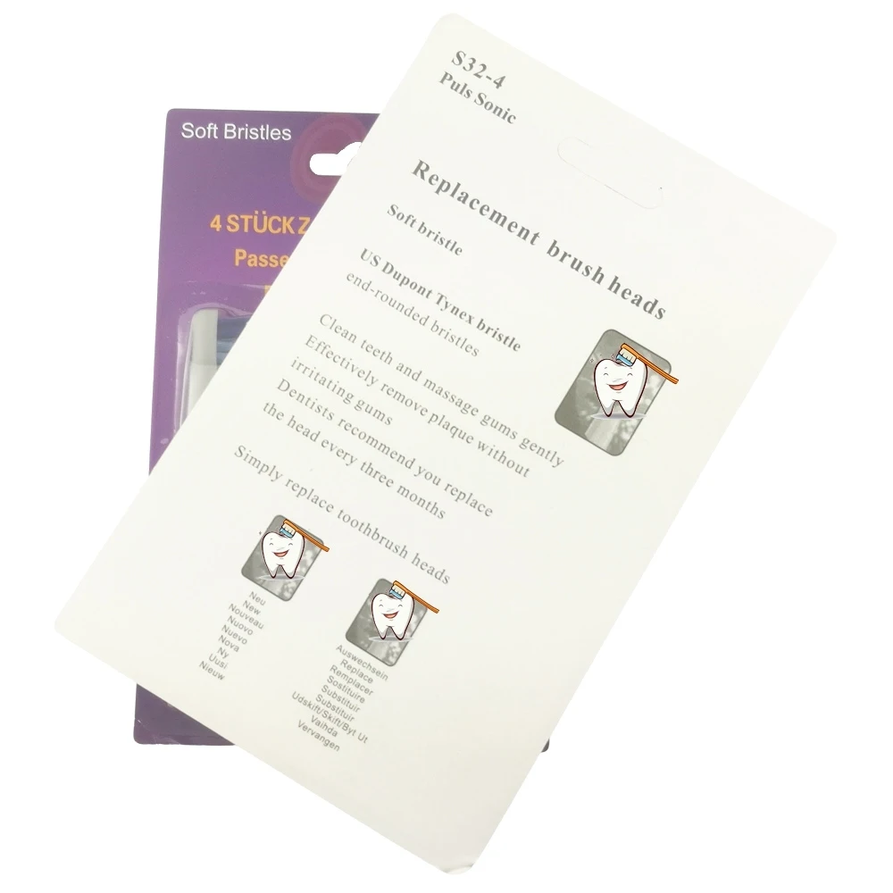 Насадки для электрической зубной щетки, Φ подходит для 3722/3714/3715/S26/S15/SR32, Precision Clean S32, 4 сменных насадки