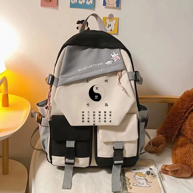 

Рюкзак для ноутбука с мультикарманами для мужчин и женщин, школьный ранец с рисунком аниме Токийский рептиз, тенцзку, Токио мандзи для студенток