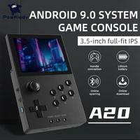 powkiddy a20 handheld game console s905d3 chip 3 5 full fit ips screen 64gb support switch android native system gameboy gift
