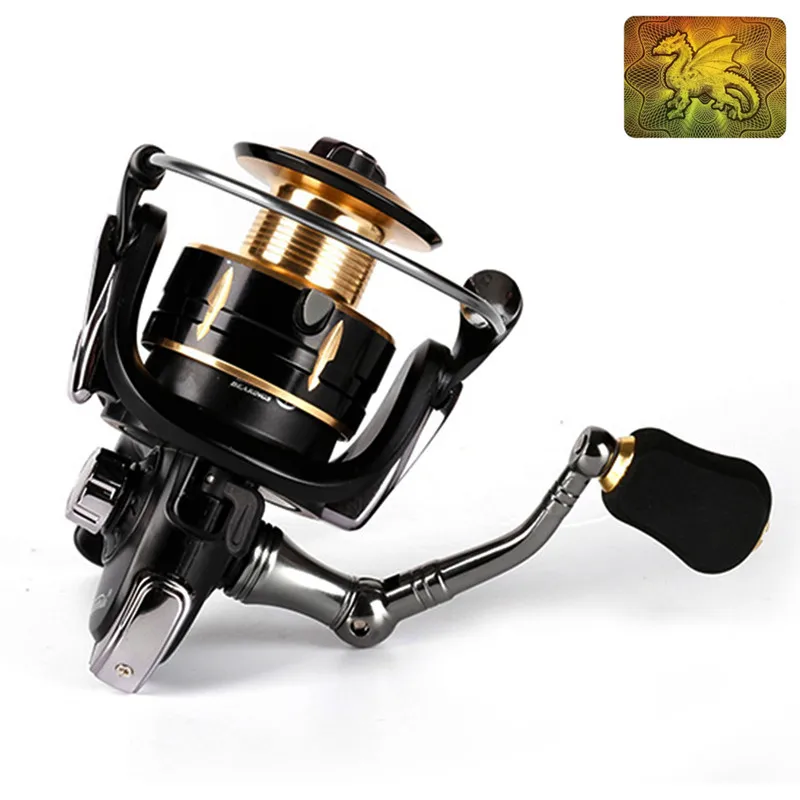 

Metal transmission Dual-shaft Rotating fishing Reel Smooth 12BB Fish Food Feeder speed ratio 5.1:1 Camping & Fishing Accessories