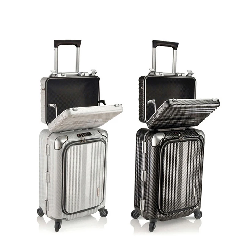 

suitcase luggage with secret compartment, cabin luggage