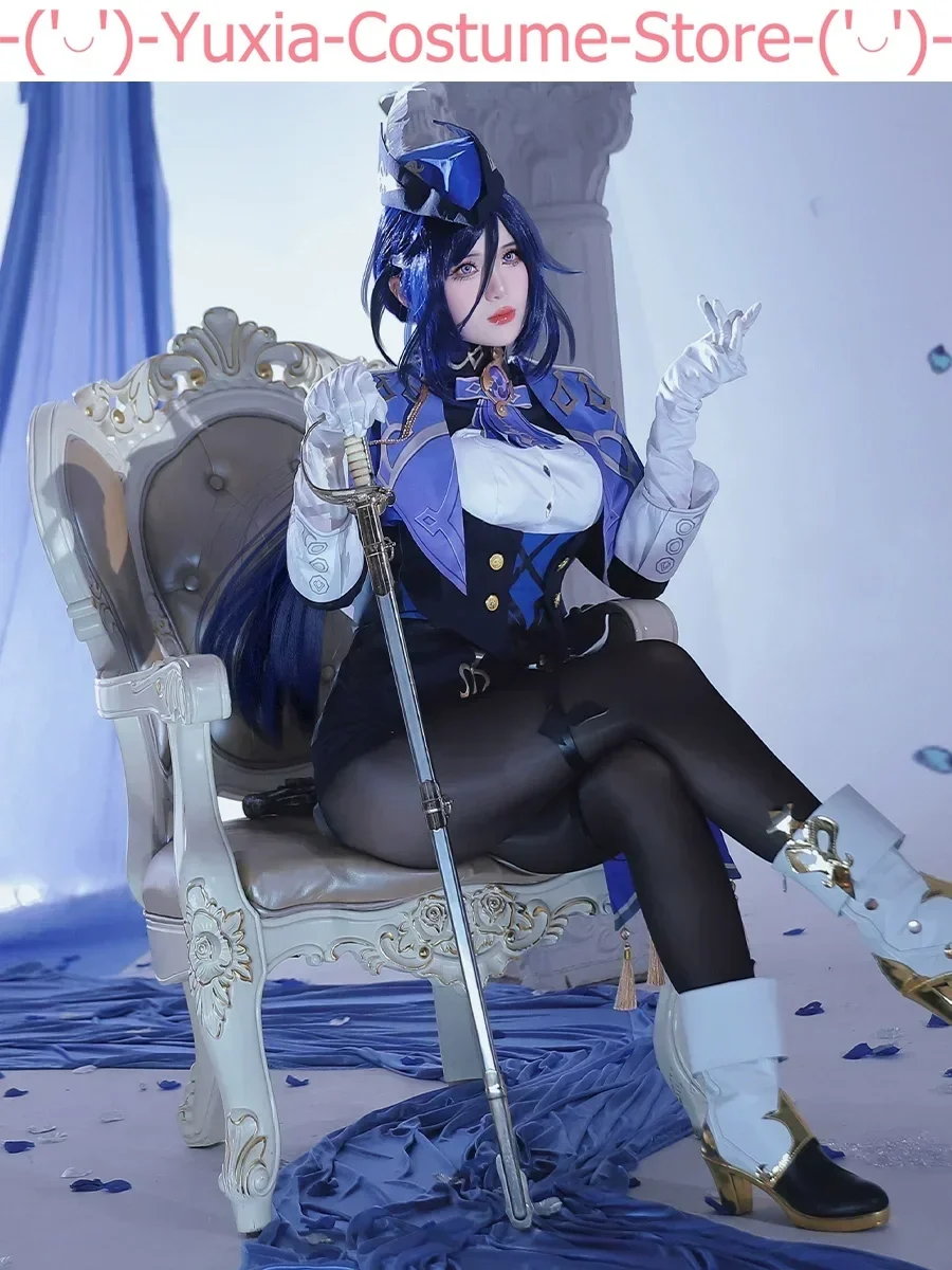 Женский костюм для косплея Genshin Impact Clorinde униформа игры в искусственное аниме