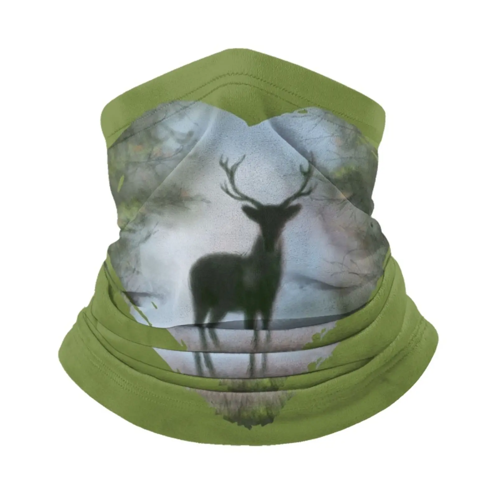 Шляпа с мотивом охотничьего сердца голубого и зеленого цвета