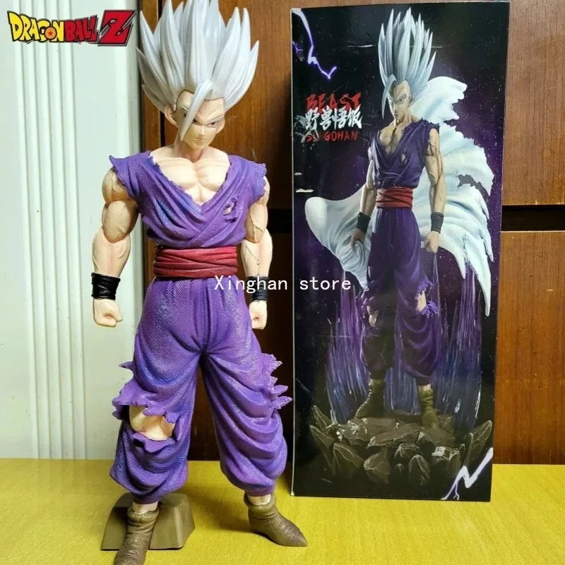 Аниме Dragon Ball Z Super Great White God Beast Gk Gohan Goku Saiyan Фигурка Модель Statua Коллекция Орнамент
