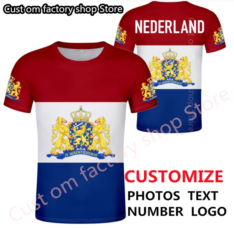 

NETHERLANDS t shirt diy free custom logo name photo nld t-shirt nation flag nl kingdom holland dutch print text country clothing