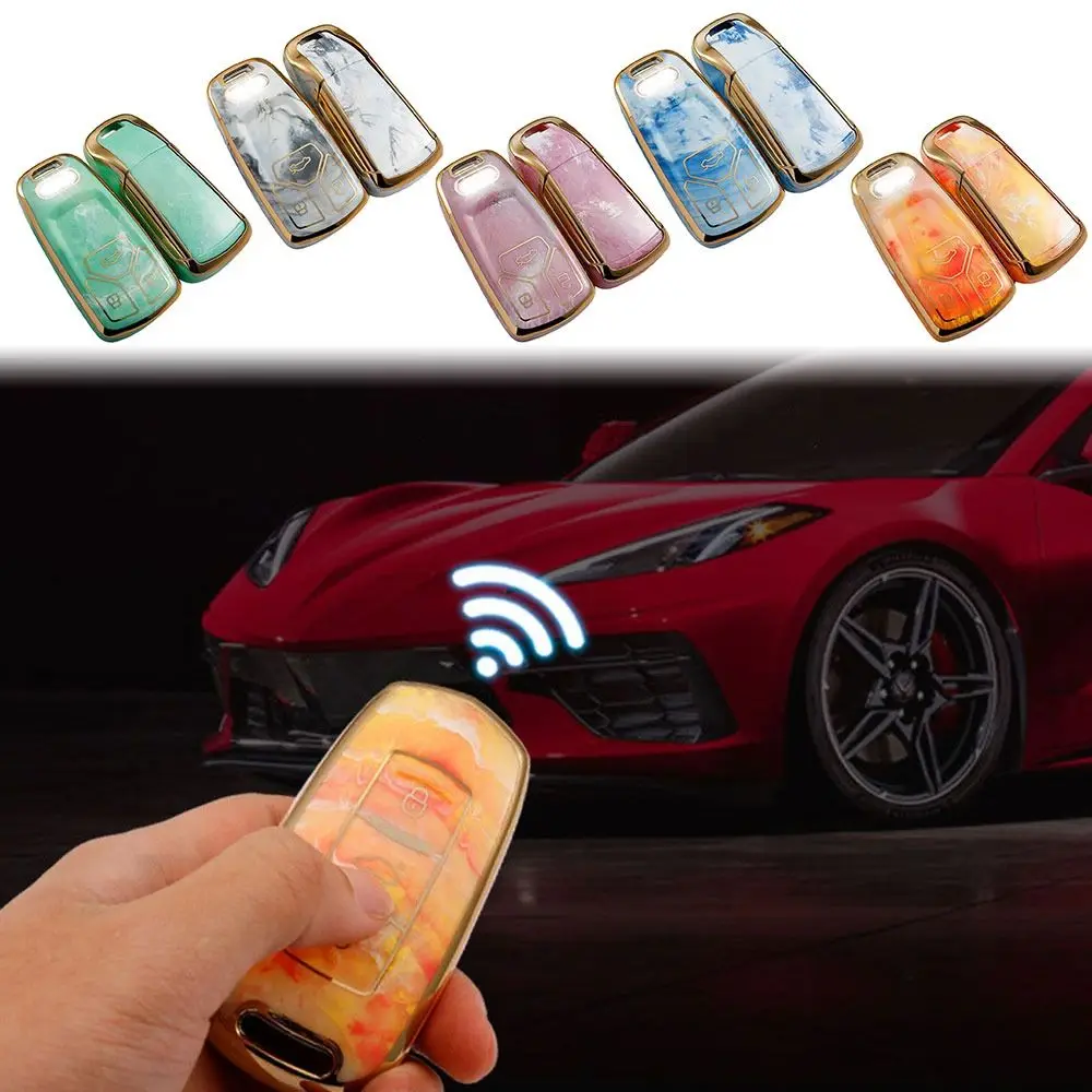 

Полная защита автомобильных аксессуаров, держатель, оболочка, чехол для ключа, чехол для ключа с дистанционным управлением для Audi A4 A5 A6 A6L | ...