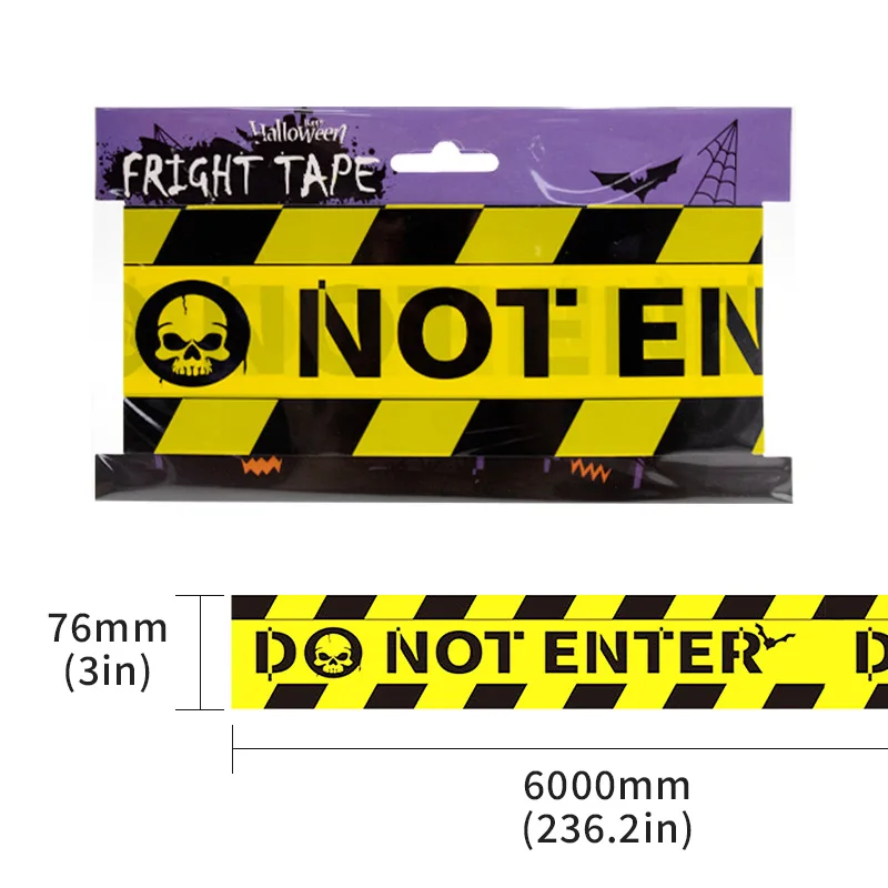 

Предупреждающая лента для Хэллоуина