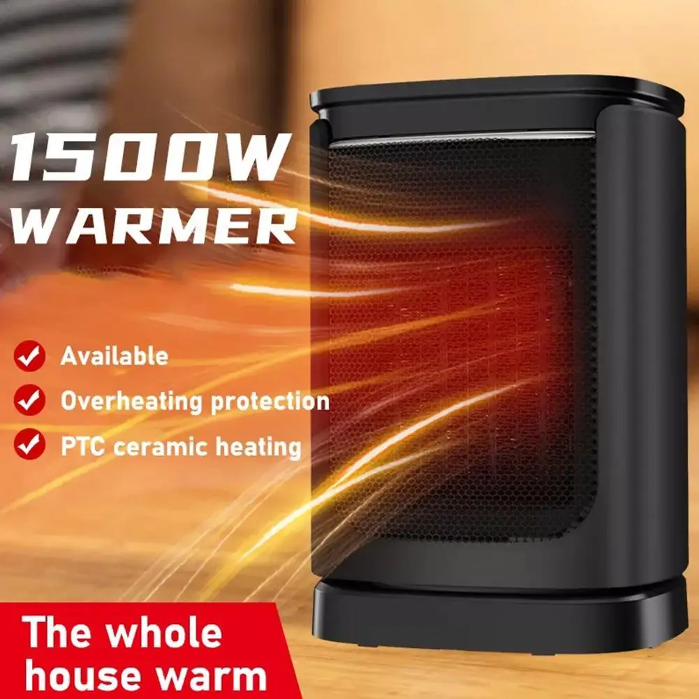 Remote Control Electric Heater Portable Desktop Mini PTC Heaters Household Fast Heat Radiator Silent Warmer Machine Quick Heat