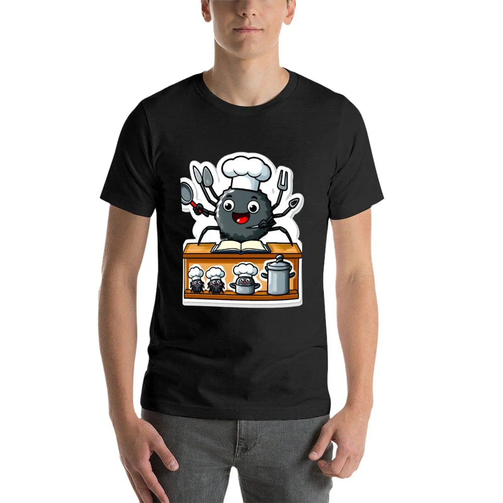 Мужская Винтажная футболка с восьминогими штанинами