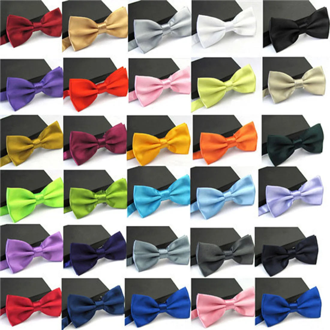 

Men Fashion Tuxedo Classic Bowtie Necktie For Business Wedding Party Bow Tie Solid Color Fashion Male Bowknot Accessories