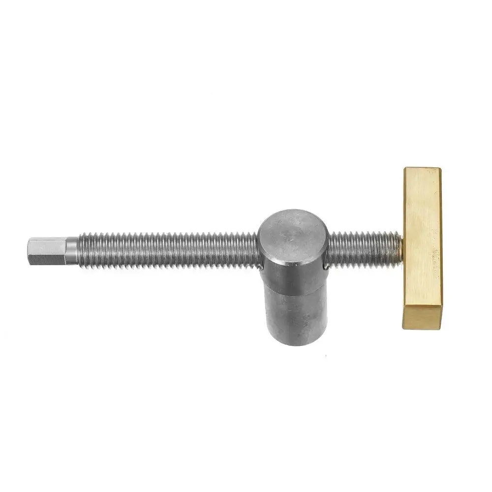 

CRTOL 20MM Brass Stainless Steel Adjustable Bracket with Quick Clamping Tenon Stop for Desktop Woodworking Bench Fixing Tool
