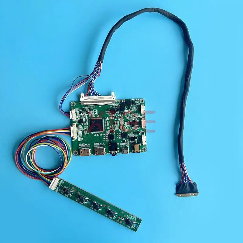 

LCD Screen Controller Board Fit B101AW02 B101AW03 B101AW06 Micro USB LVDS 40-Pin Mini-HDMI Laptop Monitor DIY Kit 10.1" 1024*600