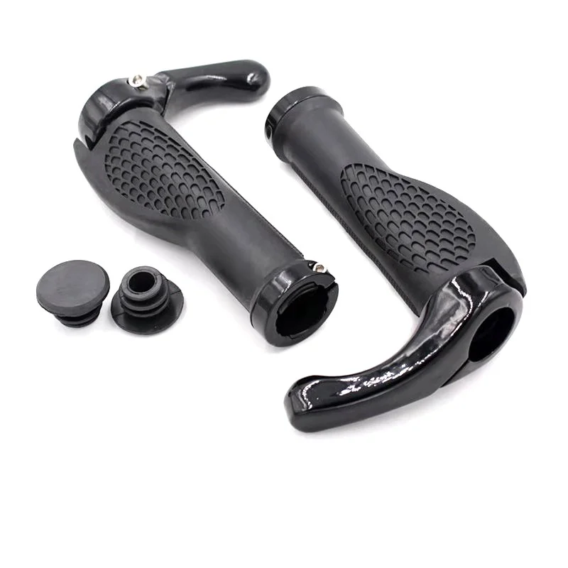 

Bicycle Handlebar Grip Ergonomic Anti Skid Lock on Handle Cover Rubber Grips MTB Bike Locking Grip Horn Vice Handle