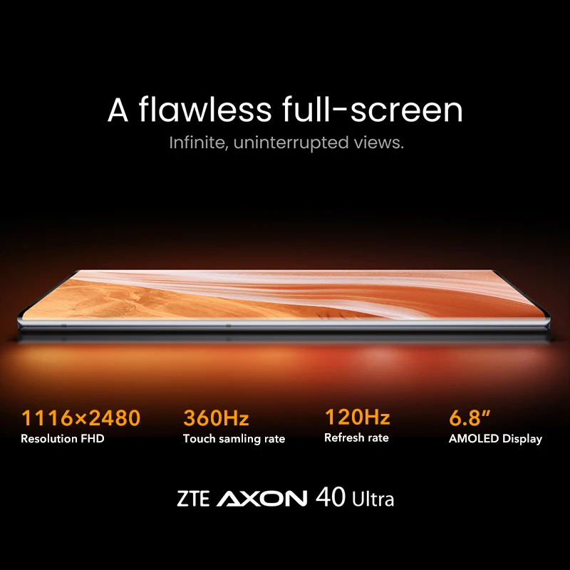 Ceny Globalna Wersja ZTE Axon 40 Ultra 5G Smartfon Pod Wyświetlaczem Elastyczny Zakrzywiony Wyświetlacz Snapdagon 8 Gen 1 3x64MP Kamera 65W Tanie Globalna Wersja ZTE Axon 40 Ultra 5G Smartfon Pod Wyświetlaczem Elastyczny Zakrzywiony Wyświetlacz Snapdagon 8 Gen 1 3x64MP Kamera 65W
