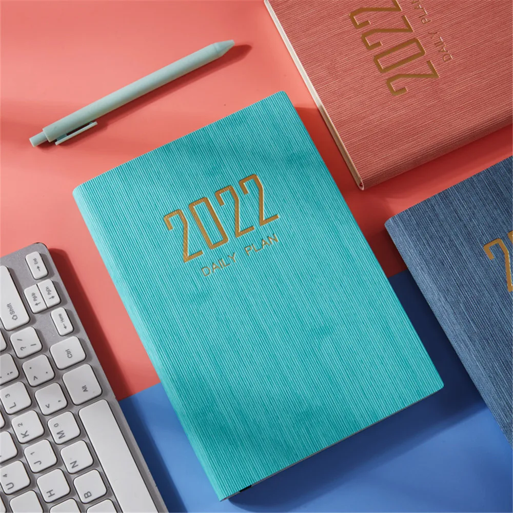 

2022 A5 Efficiency Manual Plan Notebook Time Management Schedule Book Inside Page 365 Days Planner Reminder Desk Stationery