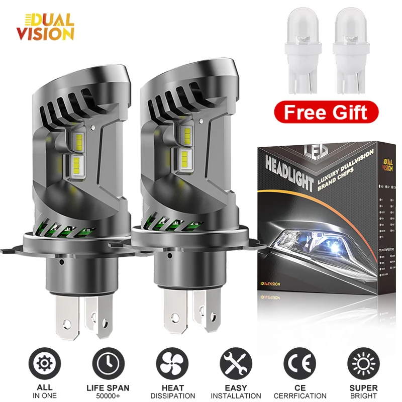 240 Вт H4 Bi мини-проектор линза 26000LM DRL Plug and Play автомобильная лампа Canbus 6500K фара