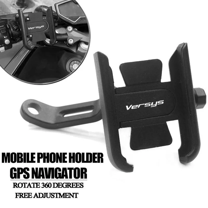 

Motorcycle Mobile Phone Holder Handlebar GPS Stand Bracket For KAWASAKI Versys 650 1000 X300 Versys650 Versys1000 Versys-X300