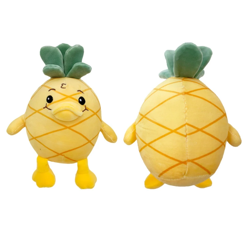 

27CM Kawaii Georgie Plush Toy Pineapple Duck Soft Stuffed Animal Plush Pillow Doll Children's Birthday Gift Toy for Kids
