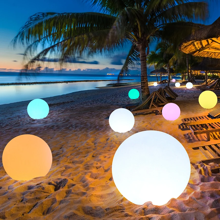 

Outdoor Solar Globe Ball Light With Remote 16 Color Waterproof Solar LED Pahway Lawn Light Outdoor Backyard Patio Landscape Lamp