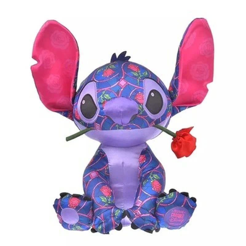 

NEW Original Disney Cartoon Lilo & Stitch 2022 Limited Edition Stitch rose Doll comfort doll birthday gift for girls 35Cm