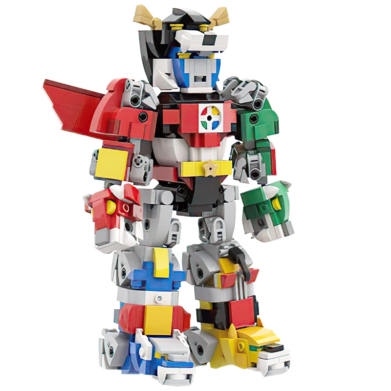 

MOC Voltroned Robot Action Figure Building Blocks Anime Figure Technical Mecha Bricks Constructor Model Brick Set Children Toys