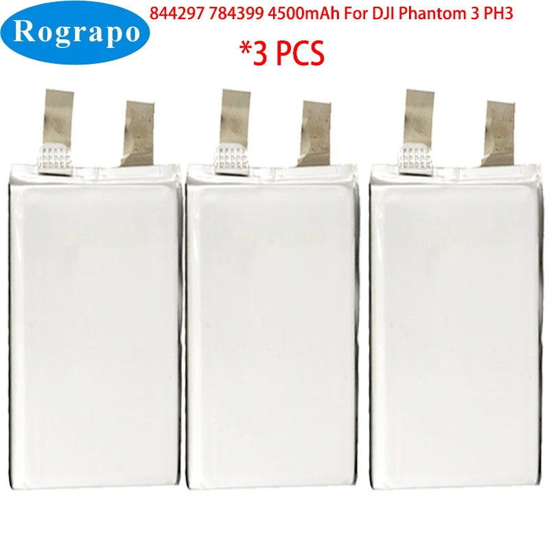 

3 Pcs/Lot New 4500mAh 844297 784399 OEM Flight Battery For DJI Phantom 3 PH3 Drone