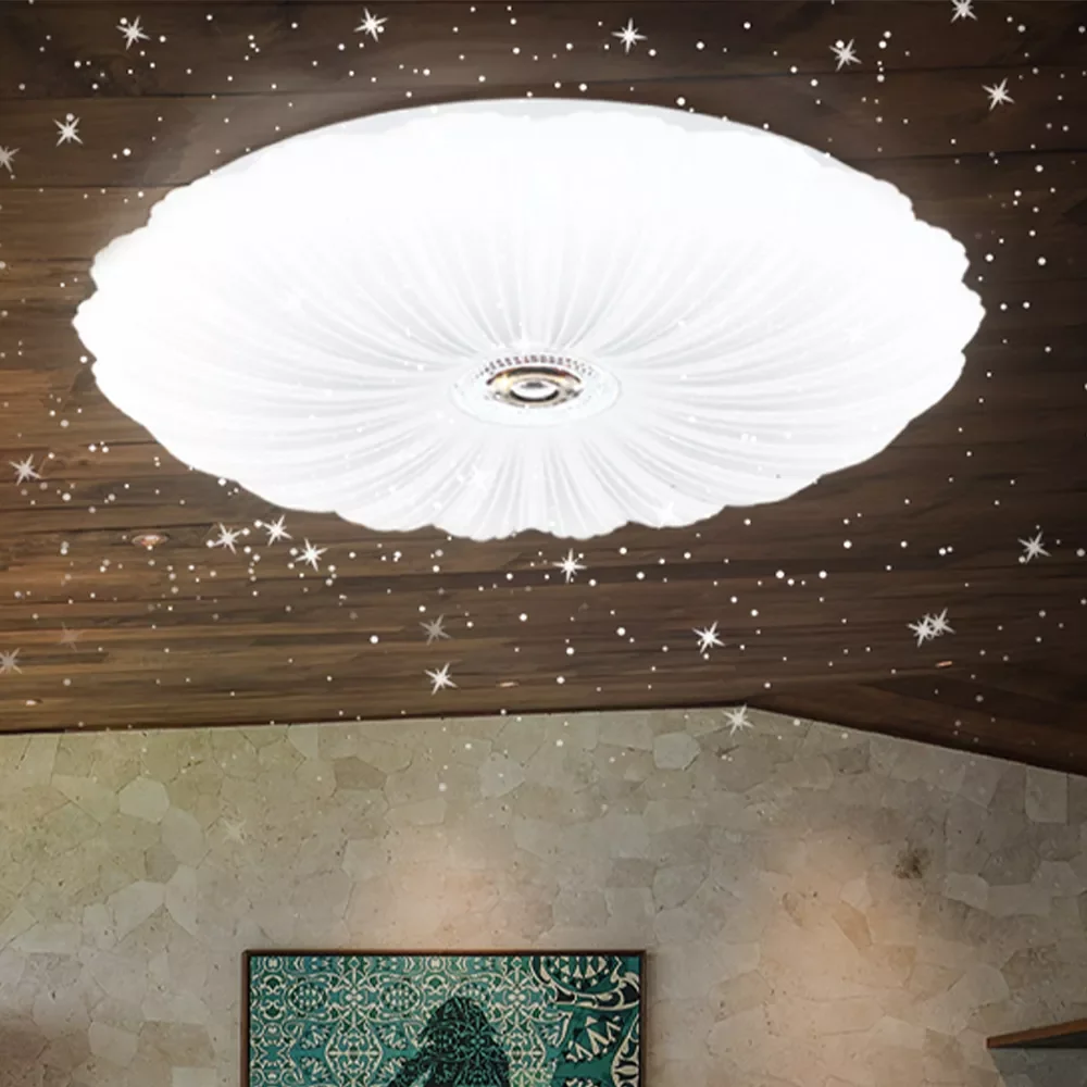 

NEW Round 3-Color Dimmable LED Ceiling Lamps 48W Ceiling Lights for Living room Kitchen Bedroom светильник на потолок