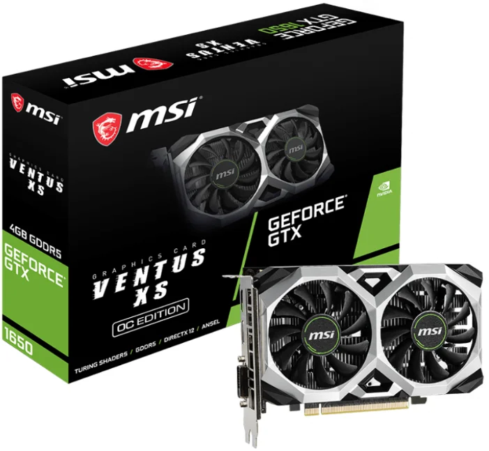 

Графическая карта GTX 1650 VENTUS XS 4G OC Vantu Division