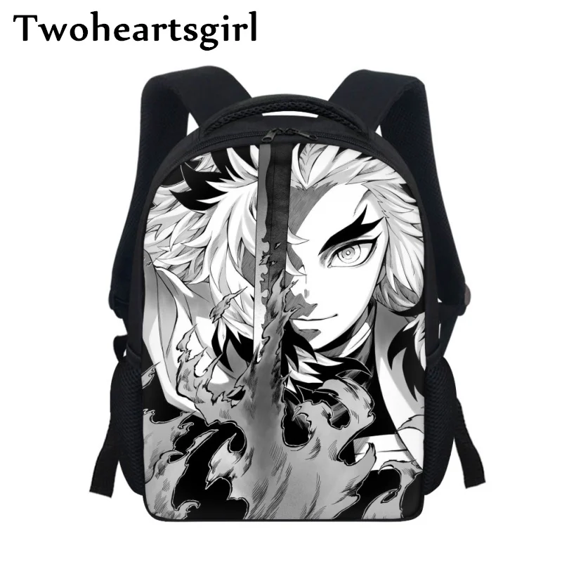 

Twoheartsgirl Anime Demon Slayer Children School Bags Kindergarten Baby Mini Backpacks Preschool Elementary Kids Bookbags Zipper