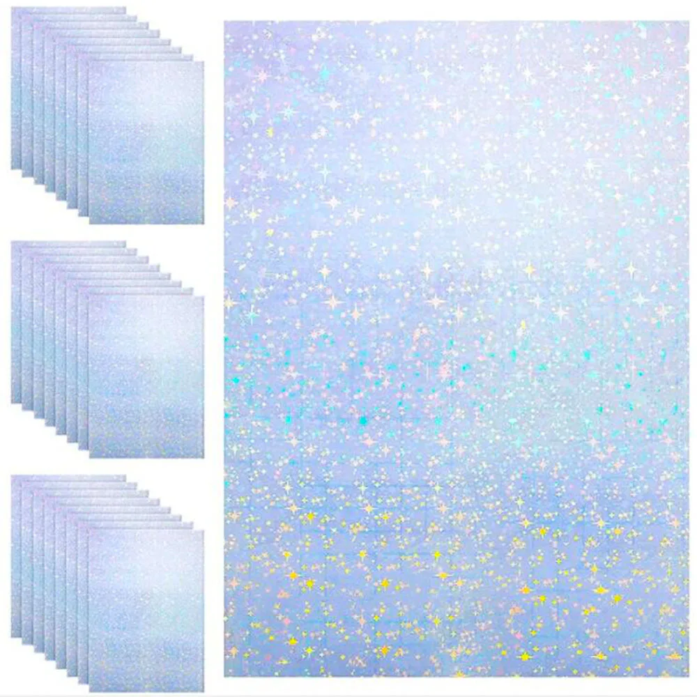 

Голографические прозрачные виниловые наклейки 10 шт