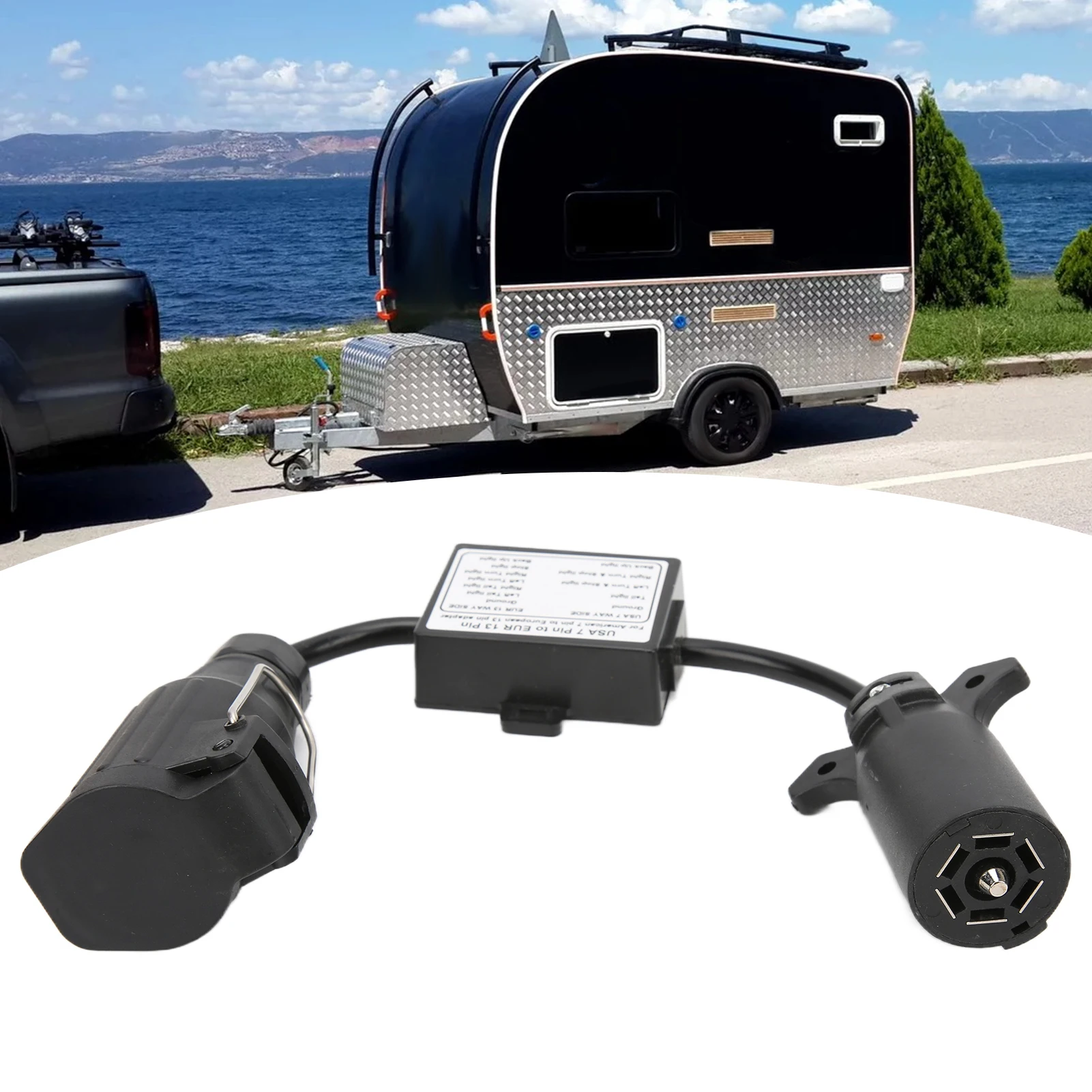 7-контактный Пластиковый Соединитель Прицепа Автомобильный Разъем