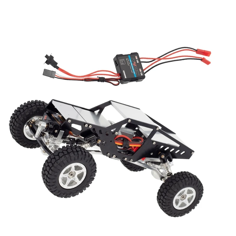 

Рама шасси с сервоприводом ES08MA II и двигателем 40A ESC 050 для Axial SCX24 1:24 RC Crawler, 1/24