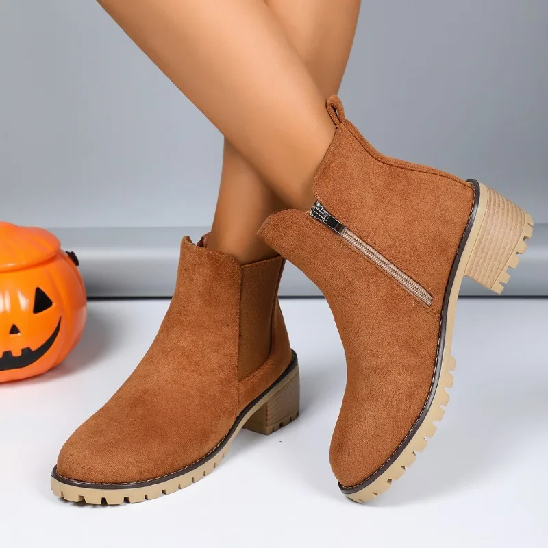 Женская обувь 2021 модные ботильоны на толстой подошве дизайнерские удобные