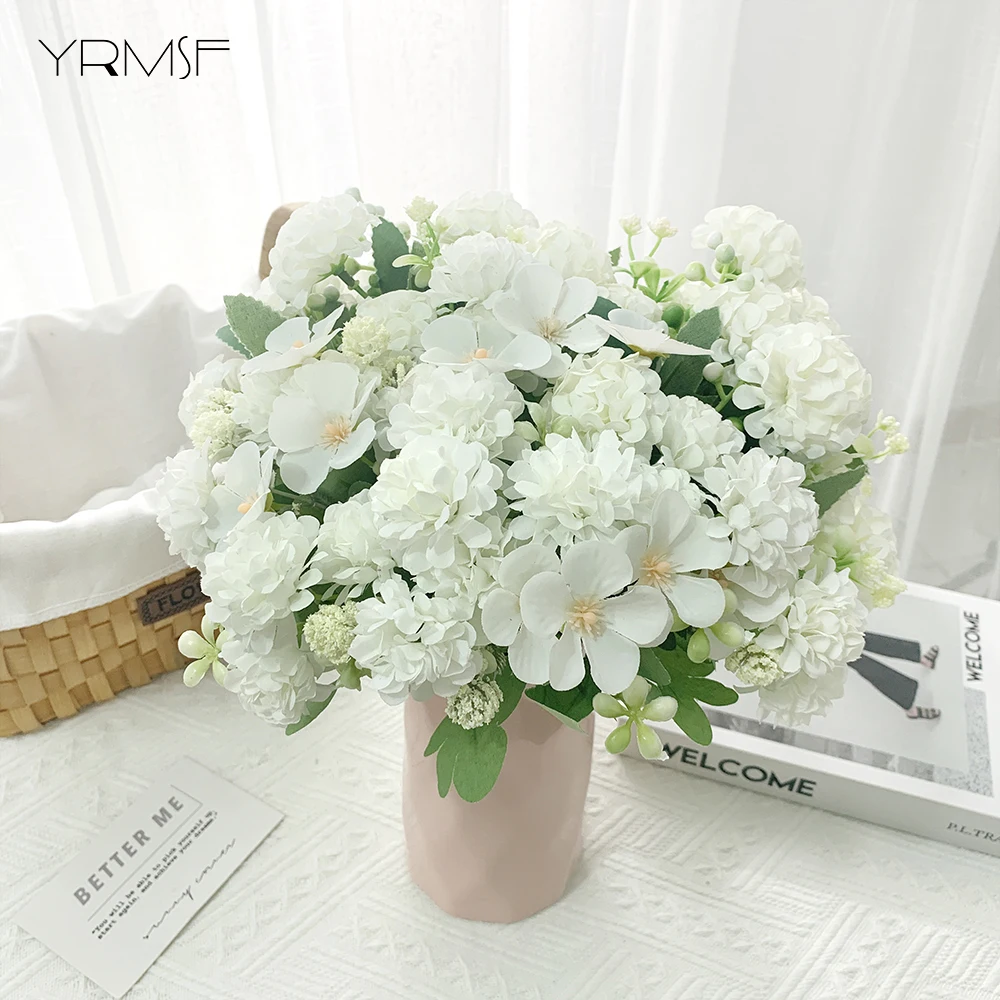 

YRMSF искусственные шелковые цветы, букет для свадьбы, ручные искусственные цветы, украшение для вечерние