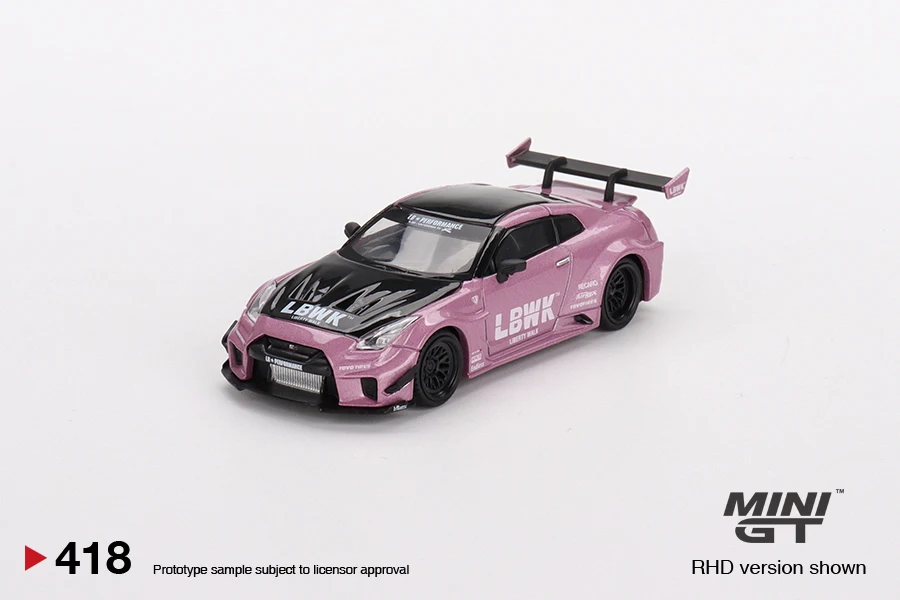 

MINI GT 1:64 LB-Silhouette WORKS GT NISSAN 35GT-RR Ver.2 Passion Pink MGT00418-CH LHD