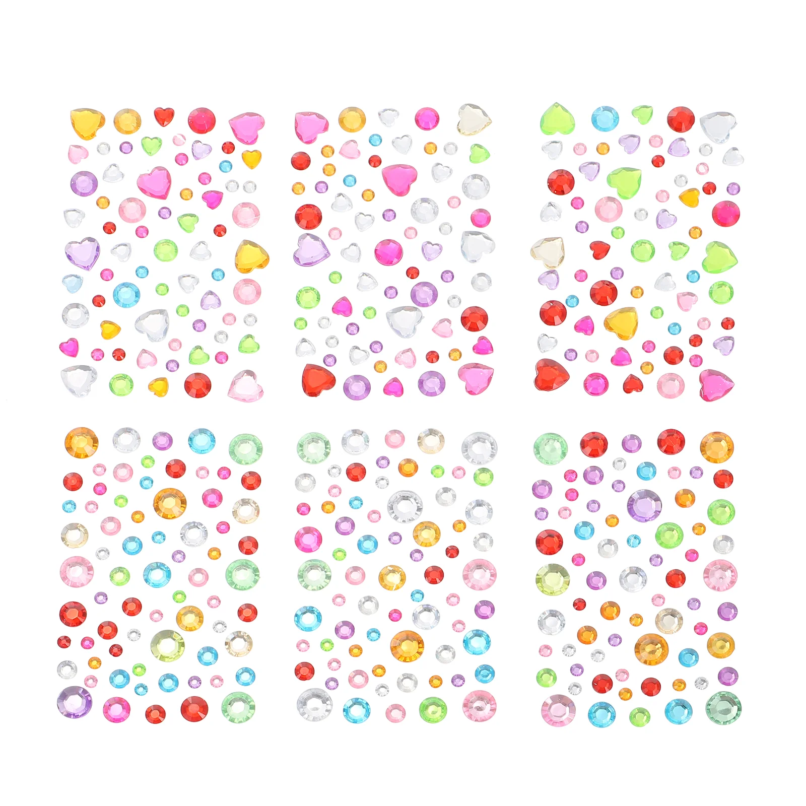 12 листов фотоальбома наклейки со стразами для лица детские блестящие стразы