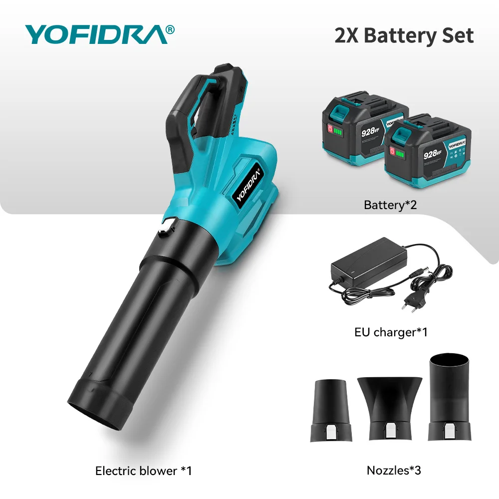 YOFIDRA Бесщеточный воздуходувка 2000 Вт для Makita 18 В