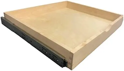inch DIY Non-Assembled Birch Wood | Cabinet Pull-Out Shelf | Slide Out Drawer Box | Pull-Out Tray | Slide-Out Organizer | Soft-C