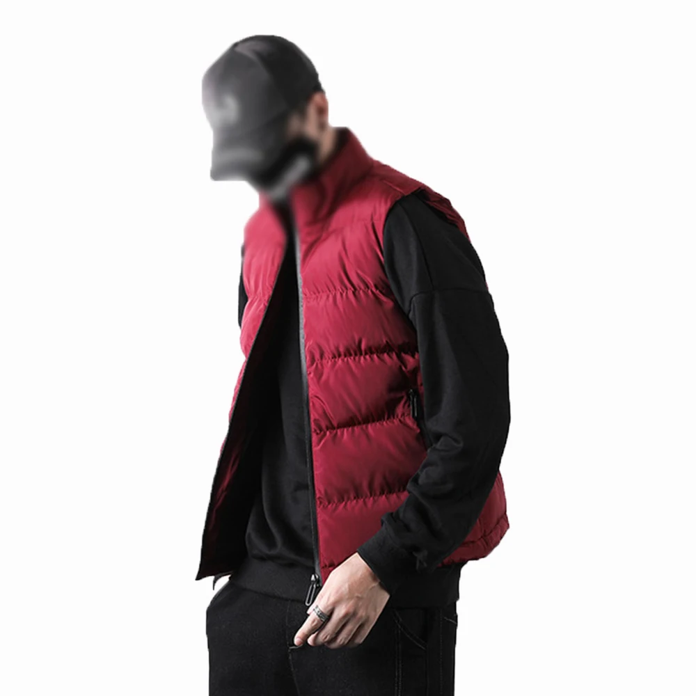 

2022 Hot Winter Men Cotton Clothing Men Fashion Personality Vest Casual Men Warm Cotton Clothing Trend Coat Male hj