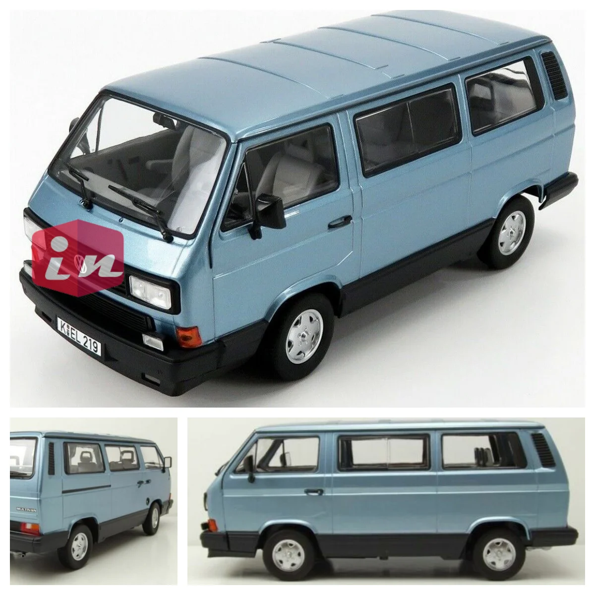

T3 Multivan 1990 Blue Metallic, NOREV188544, échelle1/18, NOREV DieCast Model Car Collection Limited Edition Hobby Toy Car