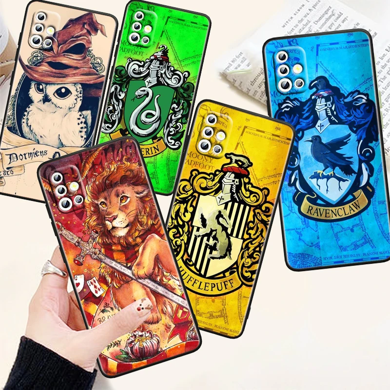 

Art Cool Harries Wand Potters Phone Case For Samsung A73 A72 A71 A53 A52 A51 A42 A33 A32 A23 A22 A21S A13 A04 A03 5G Black