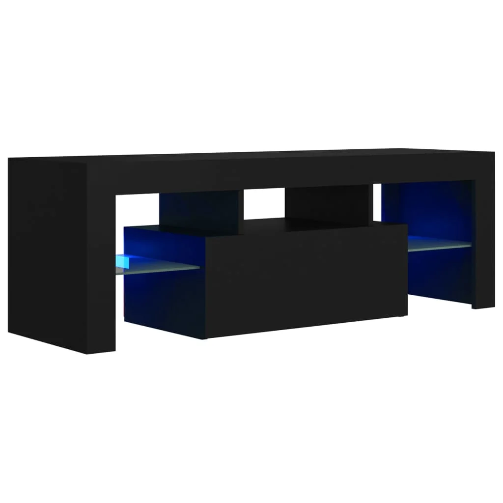 

TV cabinet with LED lights furniture TV black furniture TV living room furniture 120x35x40 cm