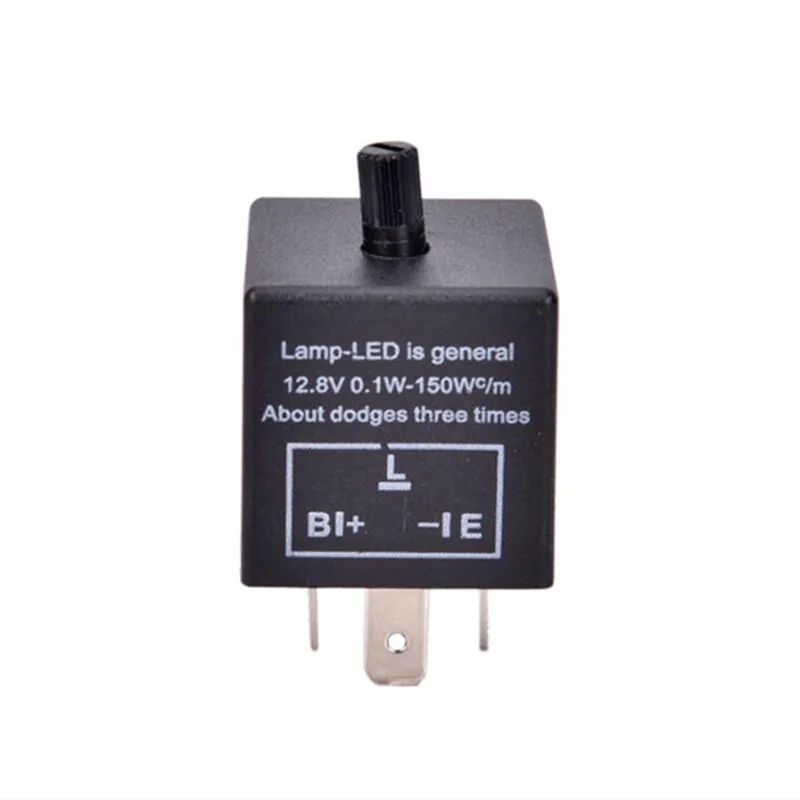 

1pc Delay Relay CF13 JL-02 3Pin Adjustable LED Flasher Flash Relay for Turn Signal Light Hyper Flash Fix Latching Relay 12V